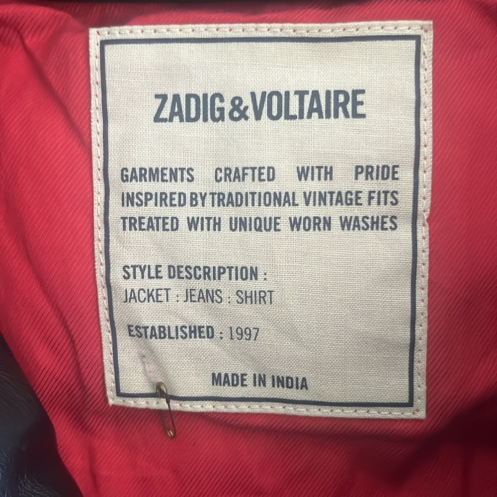 🎉HP🎉Zadig & Voltaire Black Leather Puffer Jacket - Picture 7 of 9